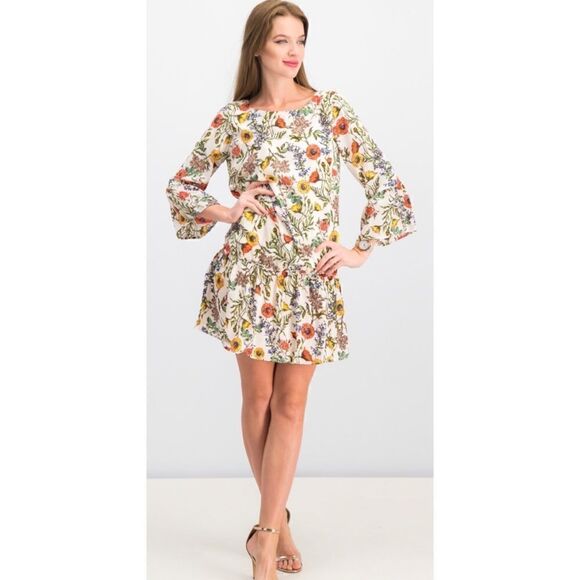 Nicole Miller Studio Floral Print Dress - Picture 6 of 10